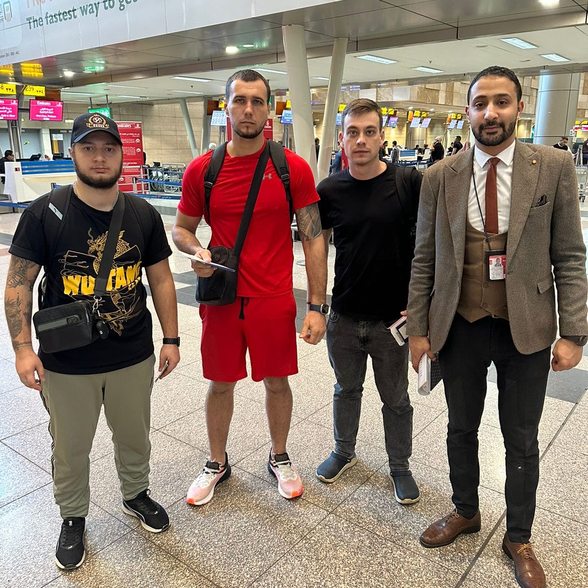Airport representative waiting for clients